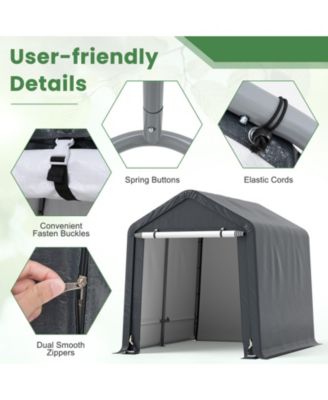8 x 6.5 Feet Portable Motorcycle Outdoor Storage Shelter