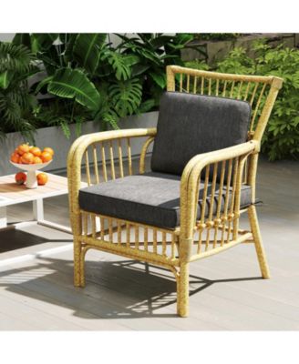 2-Pack Outdoor Patio Cushion Set with Removable Covers