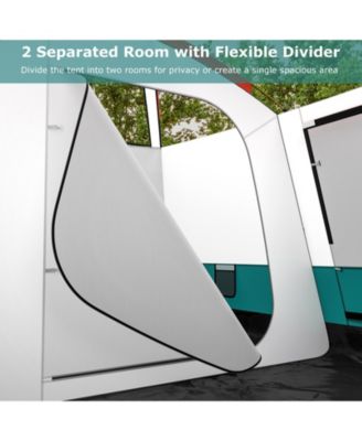 8-10 Person Camping Tent with Double Rooms and 2 Doors