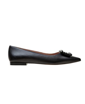 NOLENE | Resin Buckle Pointy Toe Flats