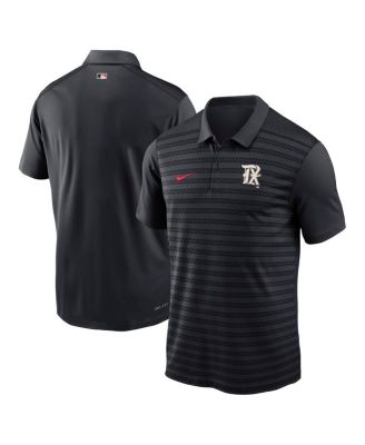 Men's Black Texas Rangers Authentic Collection City Connect Victory Performance Polo Shirt
