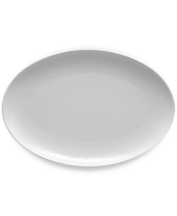 Noritake - Navy-On-Navy Swirl Collection Oval Platter