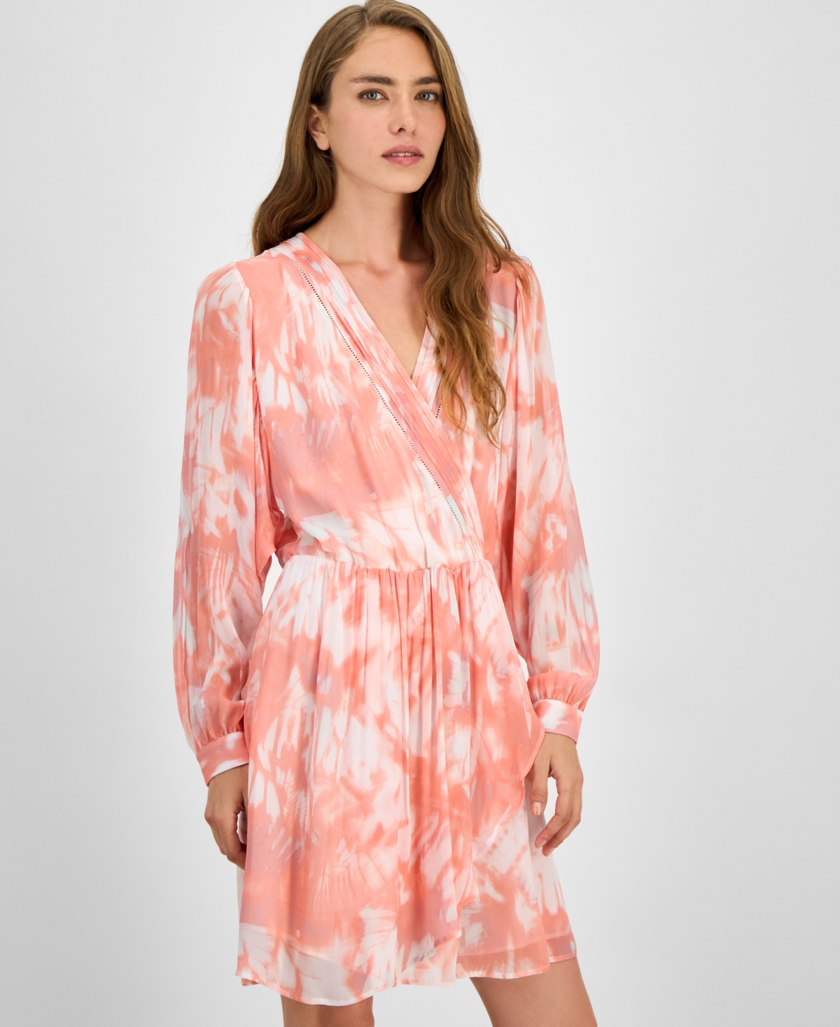 Hugo Boss Women's Printed Blouson Dress In Multi