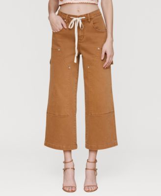 Avec Les Filles - Women's Mid Rise Drawstring-Waist Pants