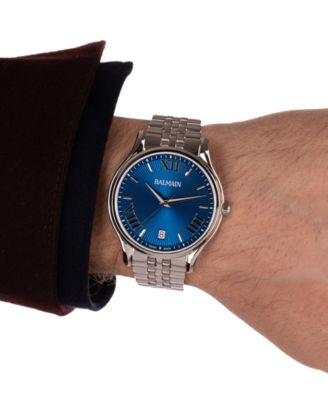 Men's Swiss Beleganza Stainless Steel Bracelet Watch 40mm