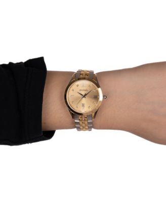 Women's Swiss Classic R Diamond Accent Two-Tone Stainless Steel Bracelet Watch 30mm