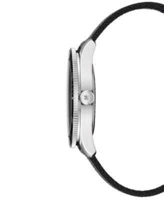 Women's Swiss DS Heritage Black Nylon Strap Watch 38mm