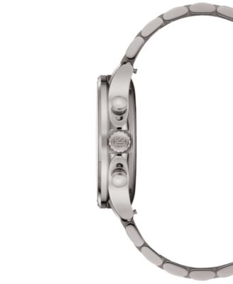 Men's Swiss Chronograph DS-8 Silver-Tone Titanium Bracelet Watch 41mm