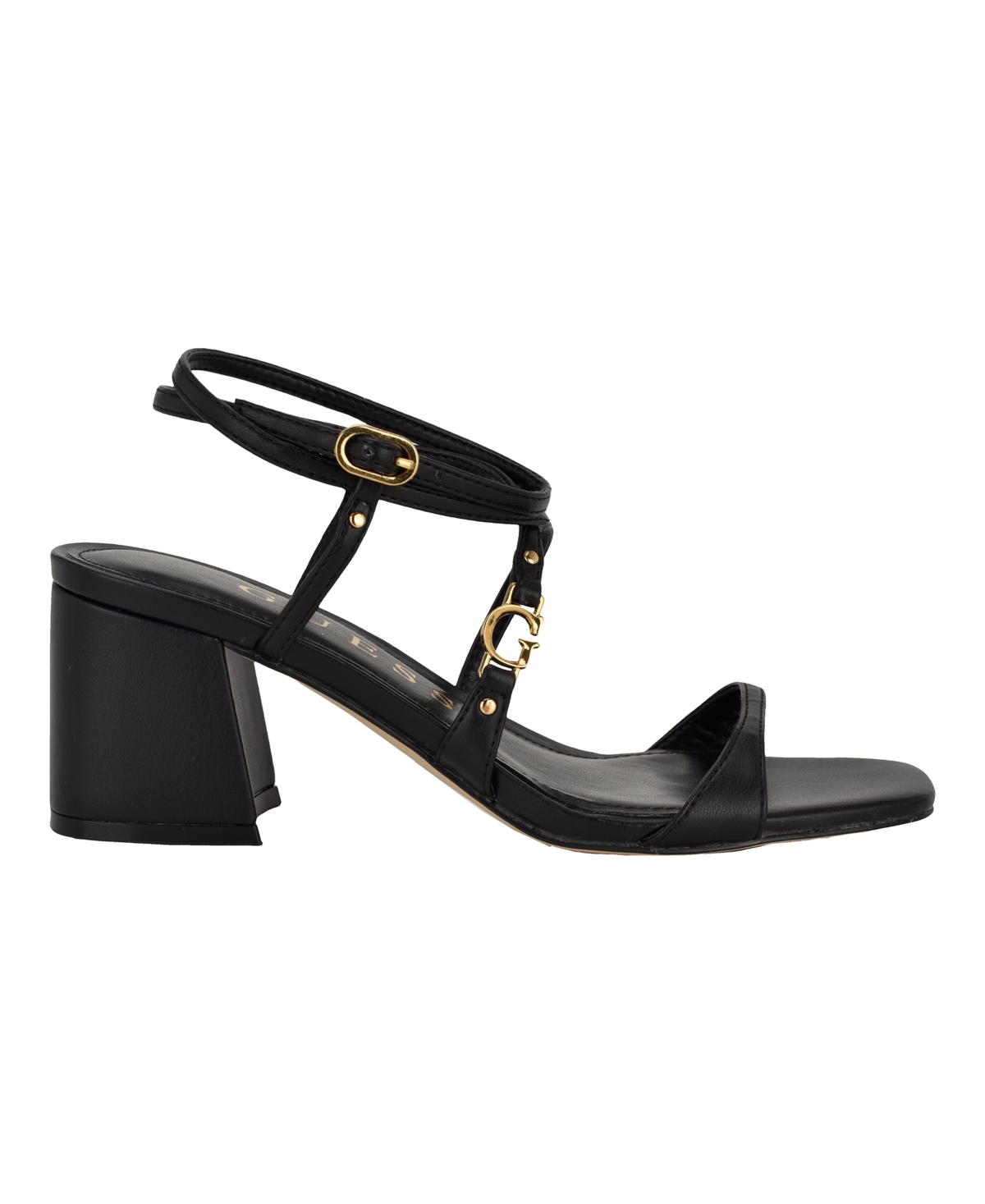 Guess Galeon Ankle Strap Sandal In Black