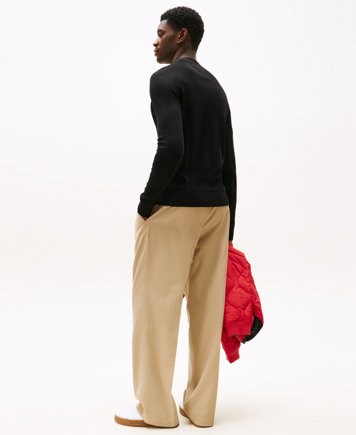 Tommy Hilfiger Apxgp Collection Mockneck Sweater In Black