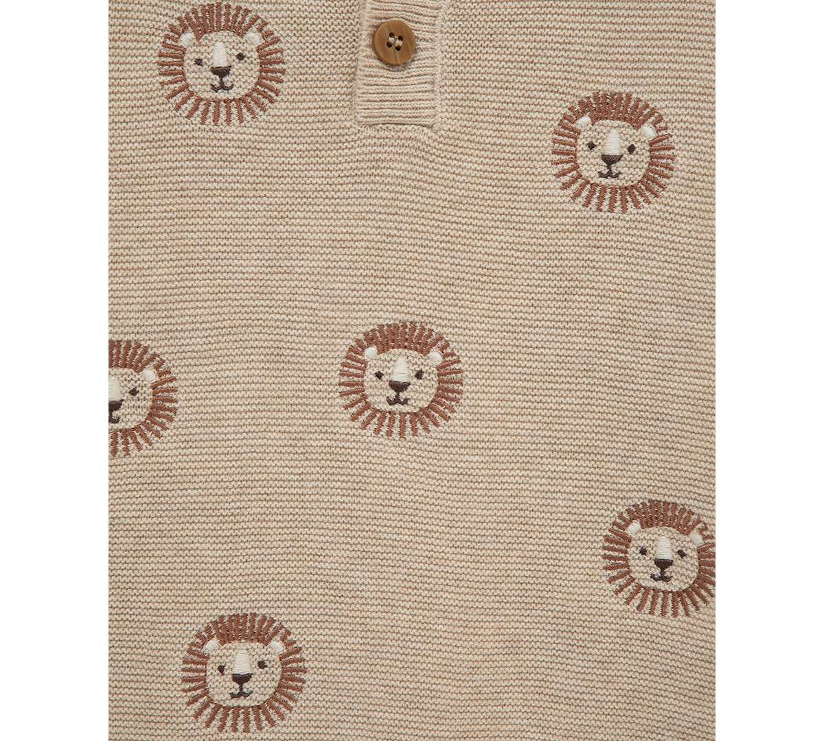Little Me Baby Boys Cotton Lion Sweater & Pants, 2 Piece Set