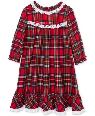 Little Me - Toddler Girls Plaid Nightgown