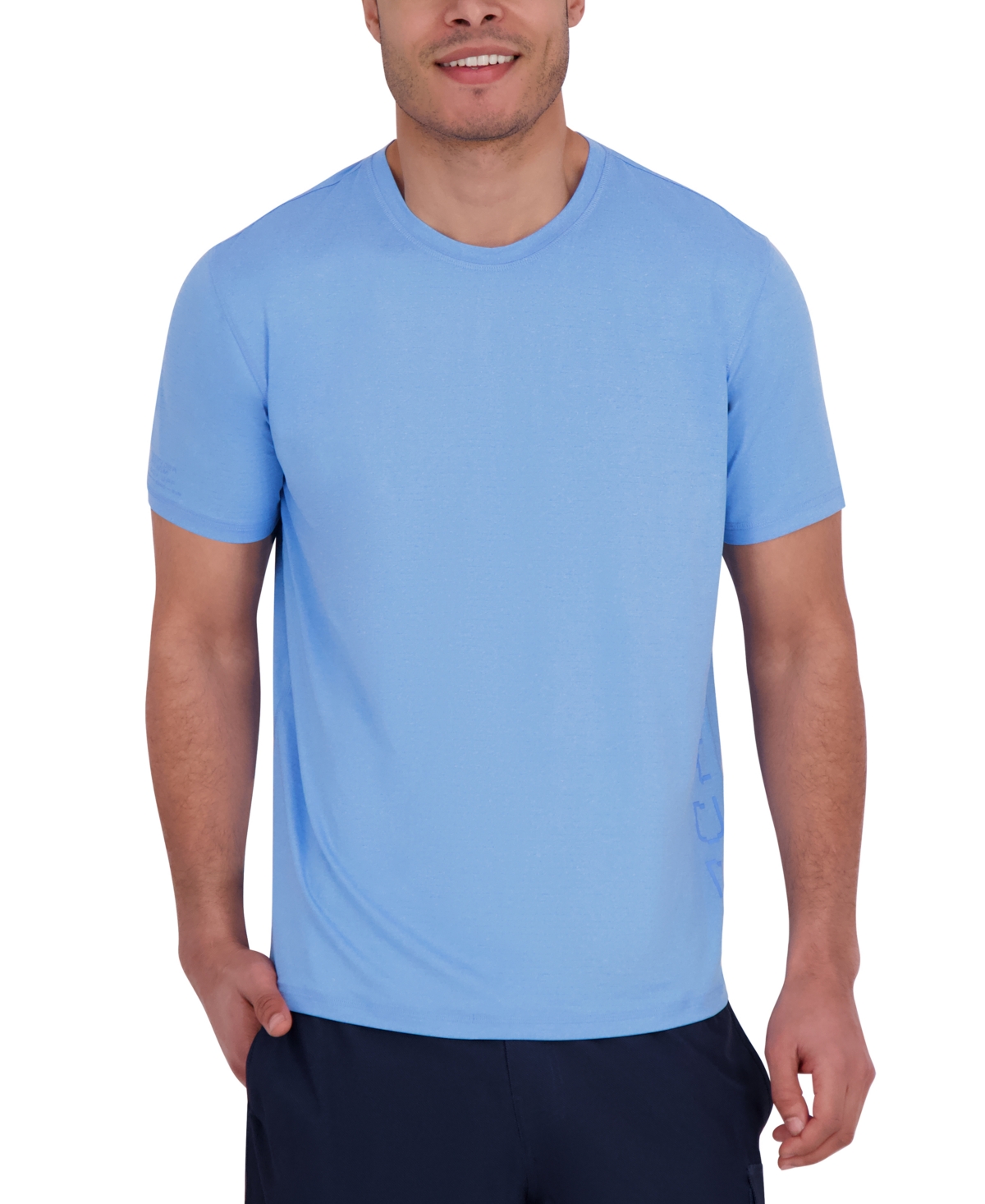 Men's Short Sleeve Drop Needle Crewneck Swim Shirt - Sea Green
