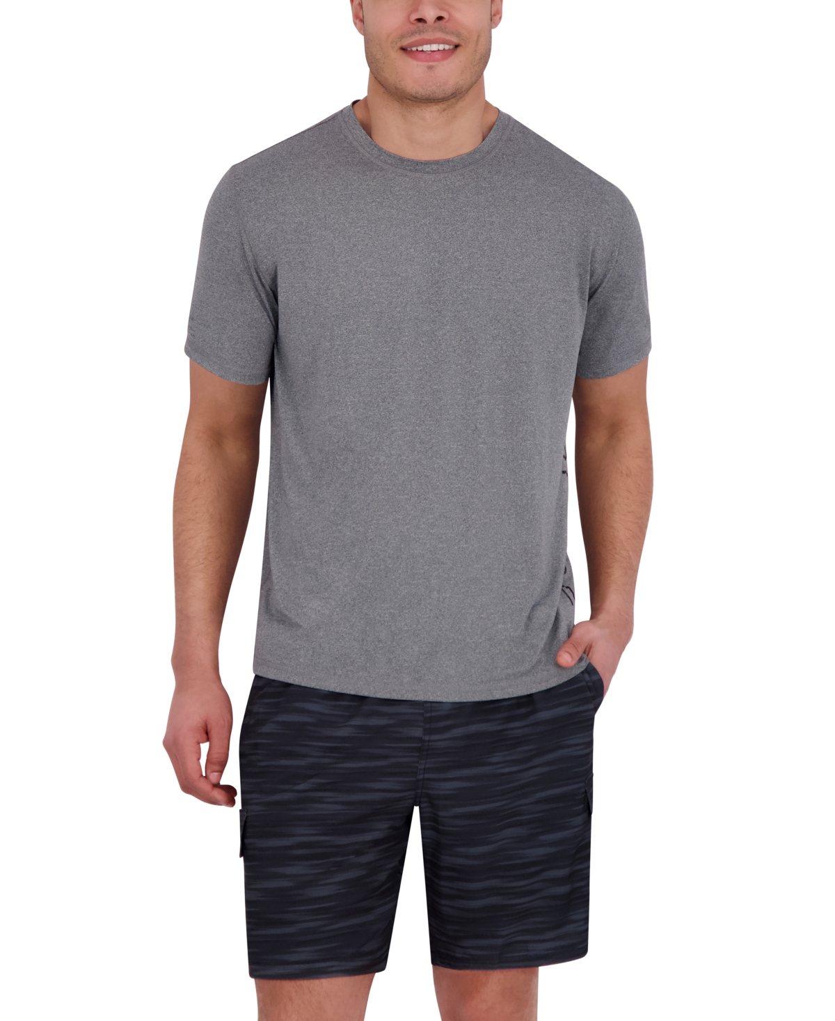 Men's Short Sleeve Drop Needle Crewneck Swim Shirt - Sea Green