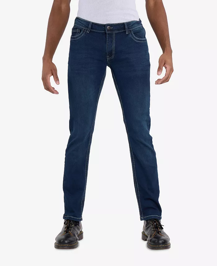 Men's Modern Fit Saddle Stitch Jeans - thumbnail 6