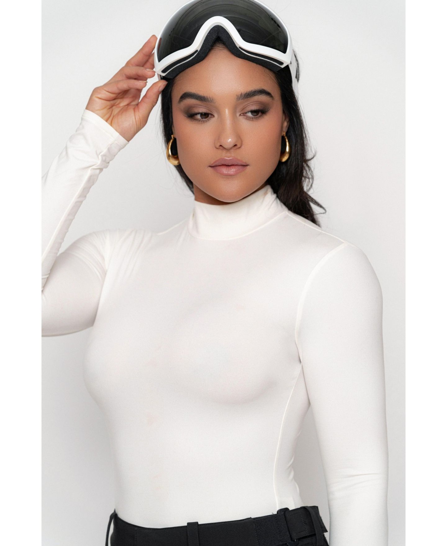 Женский топ JLUXLABEL Turtleneck Long Sleeve, цвет: Молочный — фото 5
