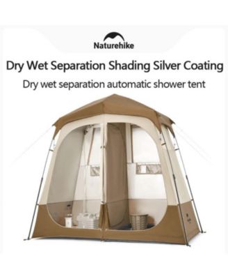 Wet Dry Separation Pop Up Privacy Shower Tent Portable Toilet Outdoor Shower Changing Shed Mobile Toilet