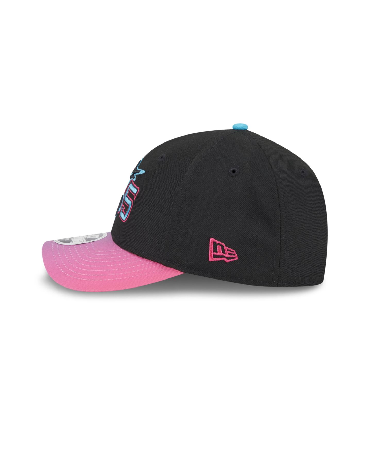 Мужская кепка New Era Black Miami Marlins 2025 City Connect 9FORTY M-Crown Adjustable Hat — фото 4