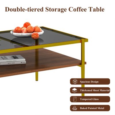 Modern 3-Piece Glass Coffee and End Table Set