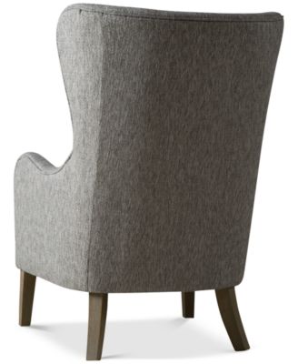 Madison Park Arianna Fabric Swoop Wing Chair
