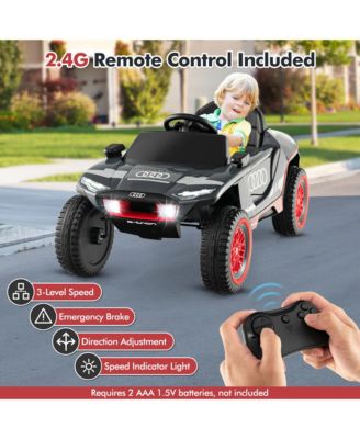 12V Licensed Audi Kids Ride-On E-tron Racing Car w/Remote Control & Lights
