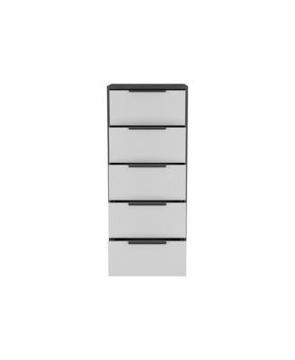 Five Drawer Standard Chest for Bedroom Storage and Clothes Organization