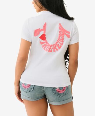 Women's SS Embroidered Horseshoe Crew Neck T-Shirt