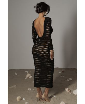 Women's Terra Cotta Serene Wonders Crochet Dress