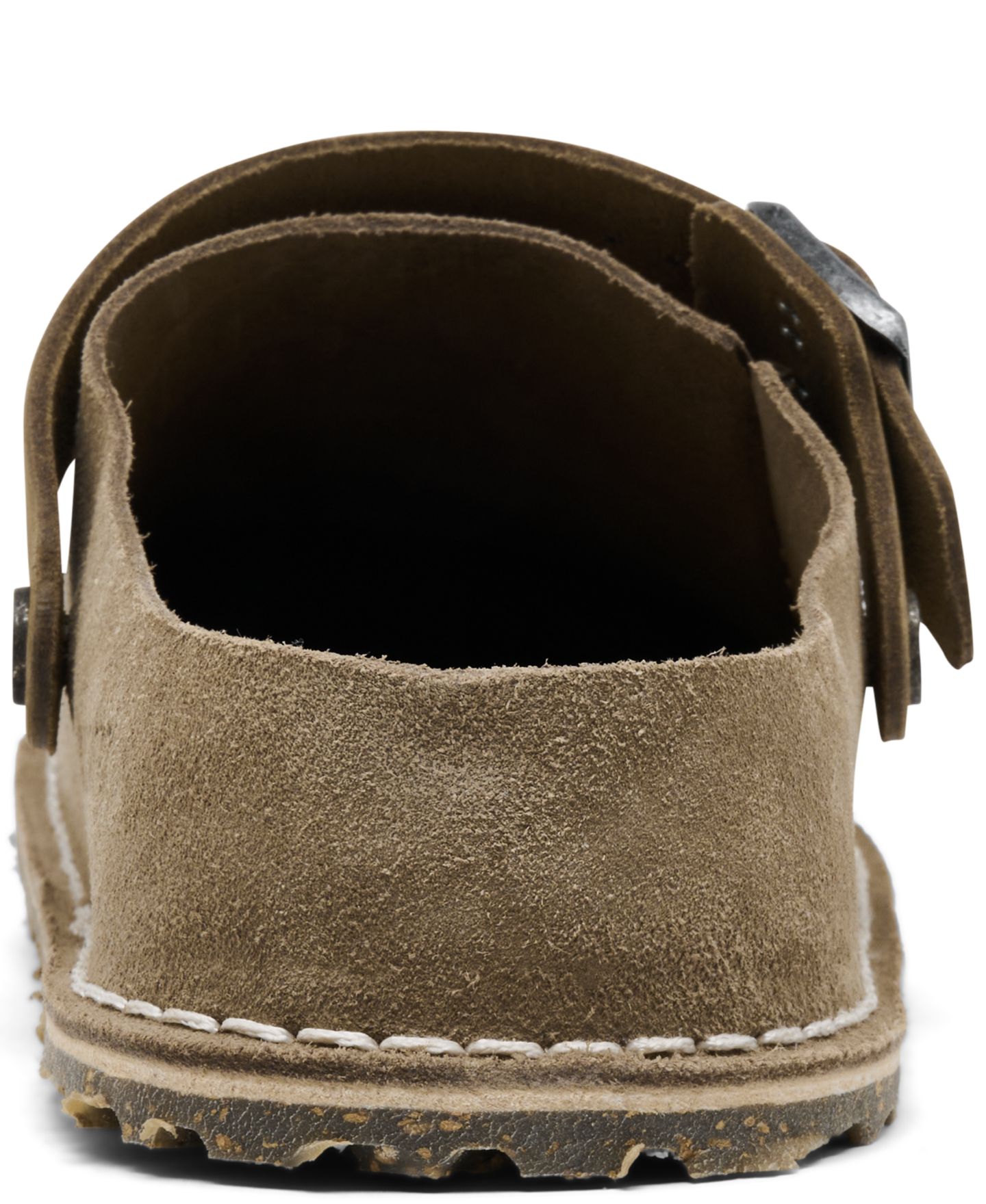 Женские замшевые сабо Birkenstock Lutry 365, цвет: Серый серо-коричневый — фото 4