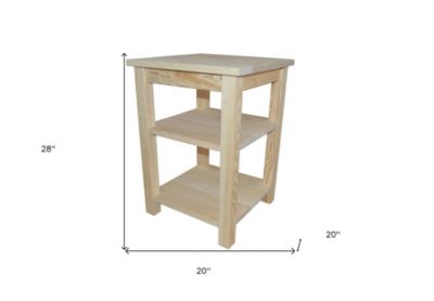 Solid Wood Nightstand for Bedroom Storage and Bedside Organization