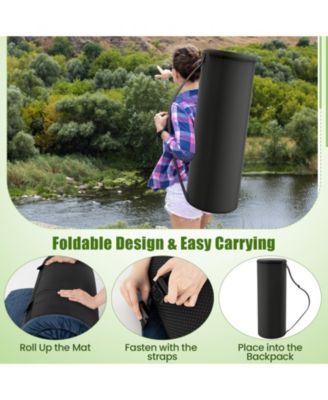 Indoor outdoor Sleeping mat with High density foam Cushion and Carrying Bag