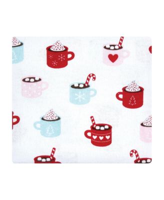 Girls Seven-Count Cotton Flannel Receiving Blankets