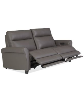 Thandler 2-Pc. Leather Sofa with 2 Power Recliners, Exclusively at Macy's