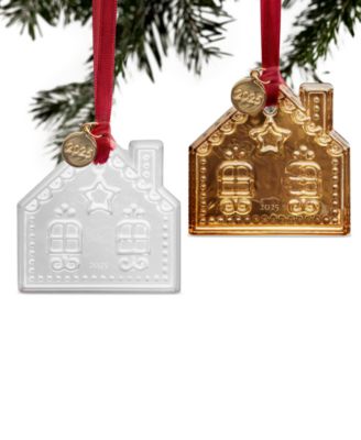 2025 Annual Holiday 21-Karat Gold Gingerbread House Ornament