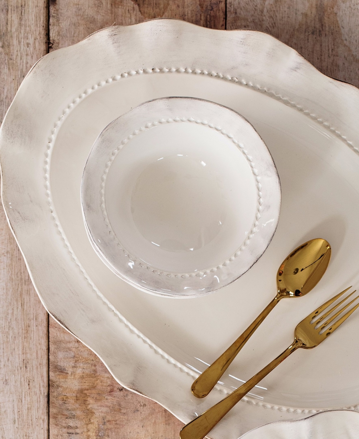 Vietri Giorno Ash Oval Platter