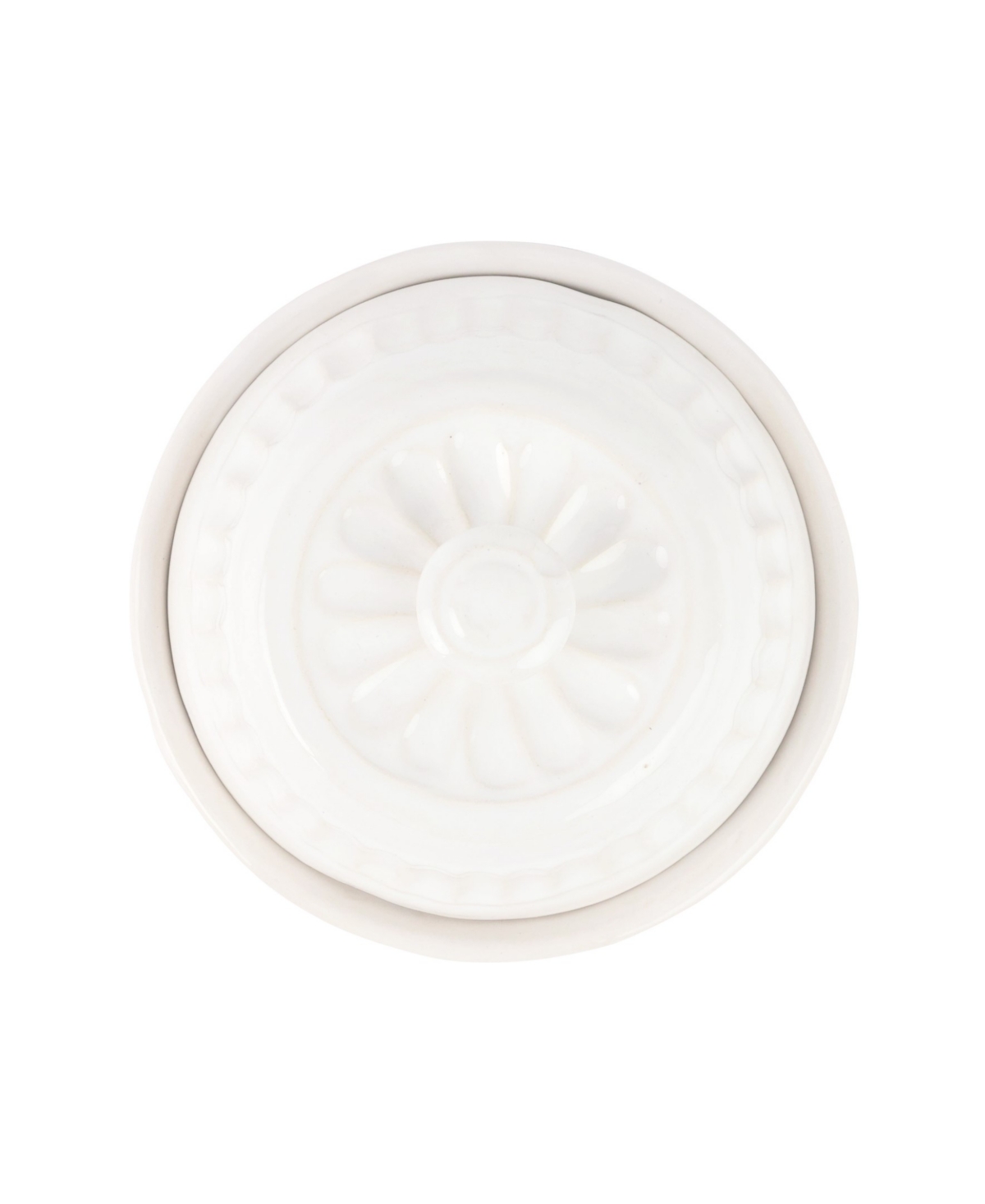 Vietri Pietra Serena Butter Dish