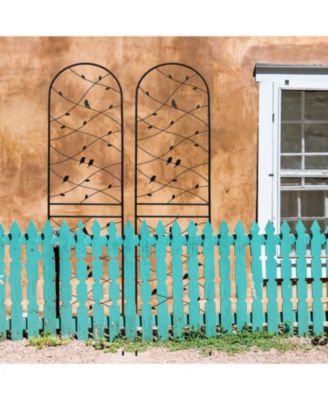 Streamdale 4 Pack Metal Garden Trellis, 86.7", Black