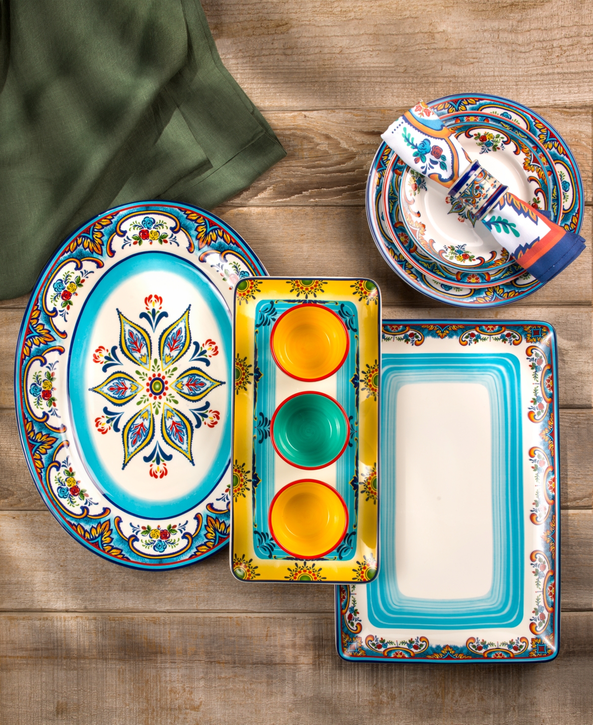 Euro Ceramica Zanzibar Rectangular Platter