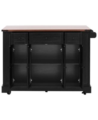  53" Farmhouse Kitchen Island Cart