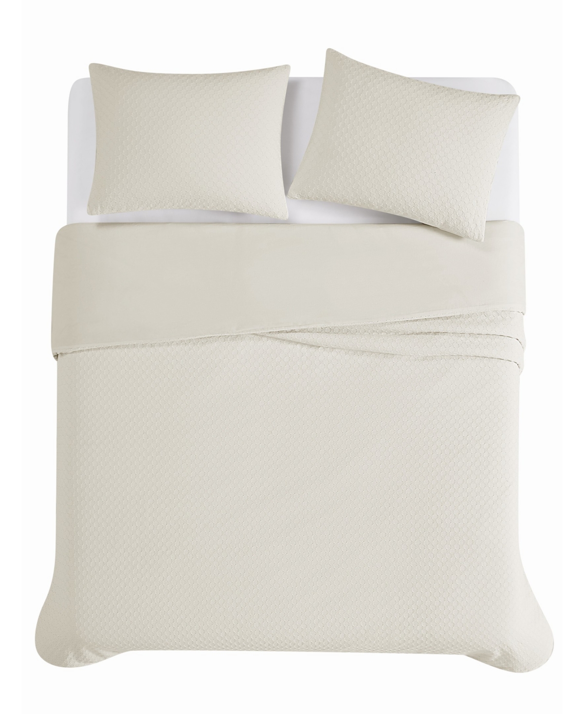 Brooklyn Loom Woven Texture 3-Pc. Comforter Set, Full/Queen