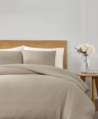 Heritage Cotton Waffle 3-Pc. Comforter Set, King