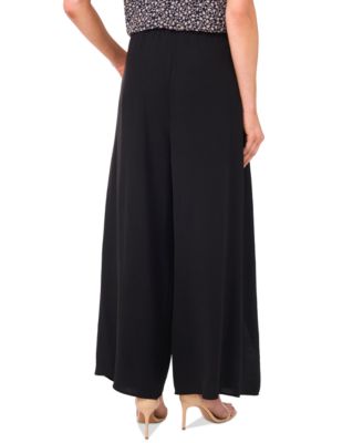 Women's High-Rise Side-Overlap Self-Tie Pants