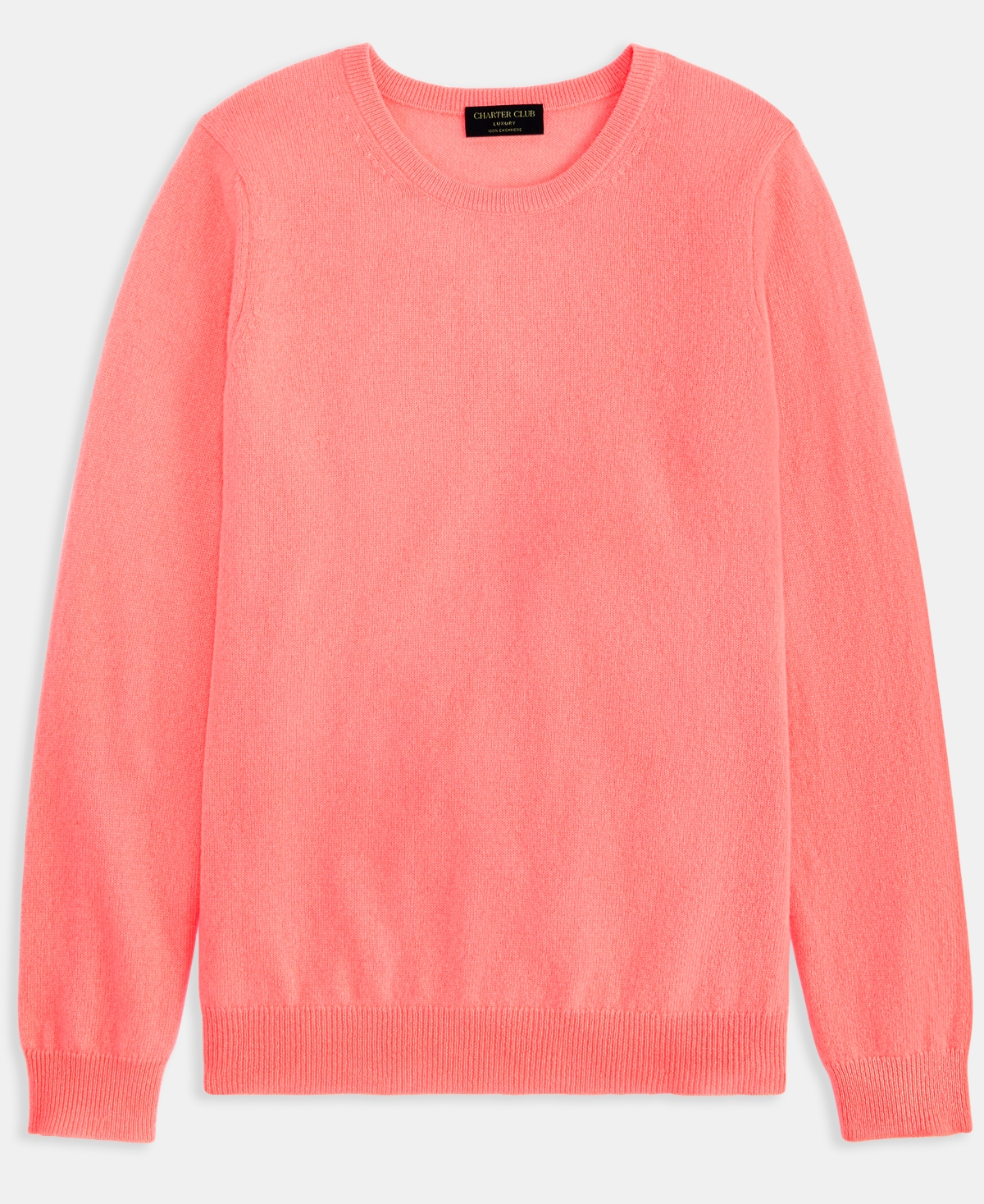 Charter Club Women's Long-sleeve 100% Cashmere Crewneck Sweater, Macy's Exclusive