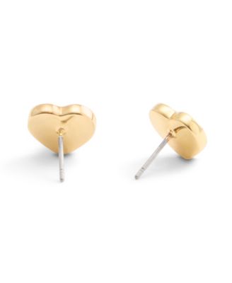 Signature Quilted Heart Bag Stud Earrings