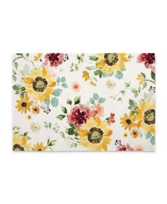 Spring Sunflowers Premier Fabric Placemats, Set of 4