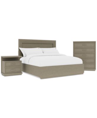 Cascade 3-Pc. Bedroom Set (Queen Bed, Chest & Nightstand)