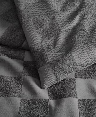 Textured Checkered 3-Pc. Duvet Cover Set, Full/Queen