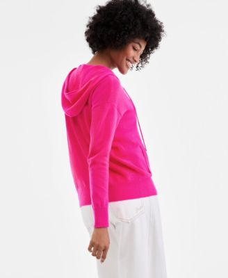 Women's 100% Cashmere Zip Hoodie, Created for Macy's