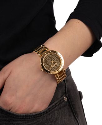 Women's Swiss Balmainia Gold PVD Stainless Steel Bracelet Watch 33mm