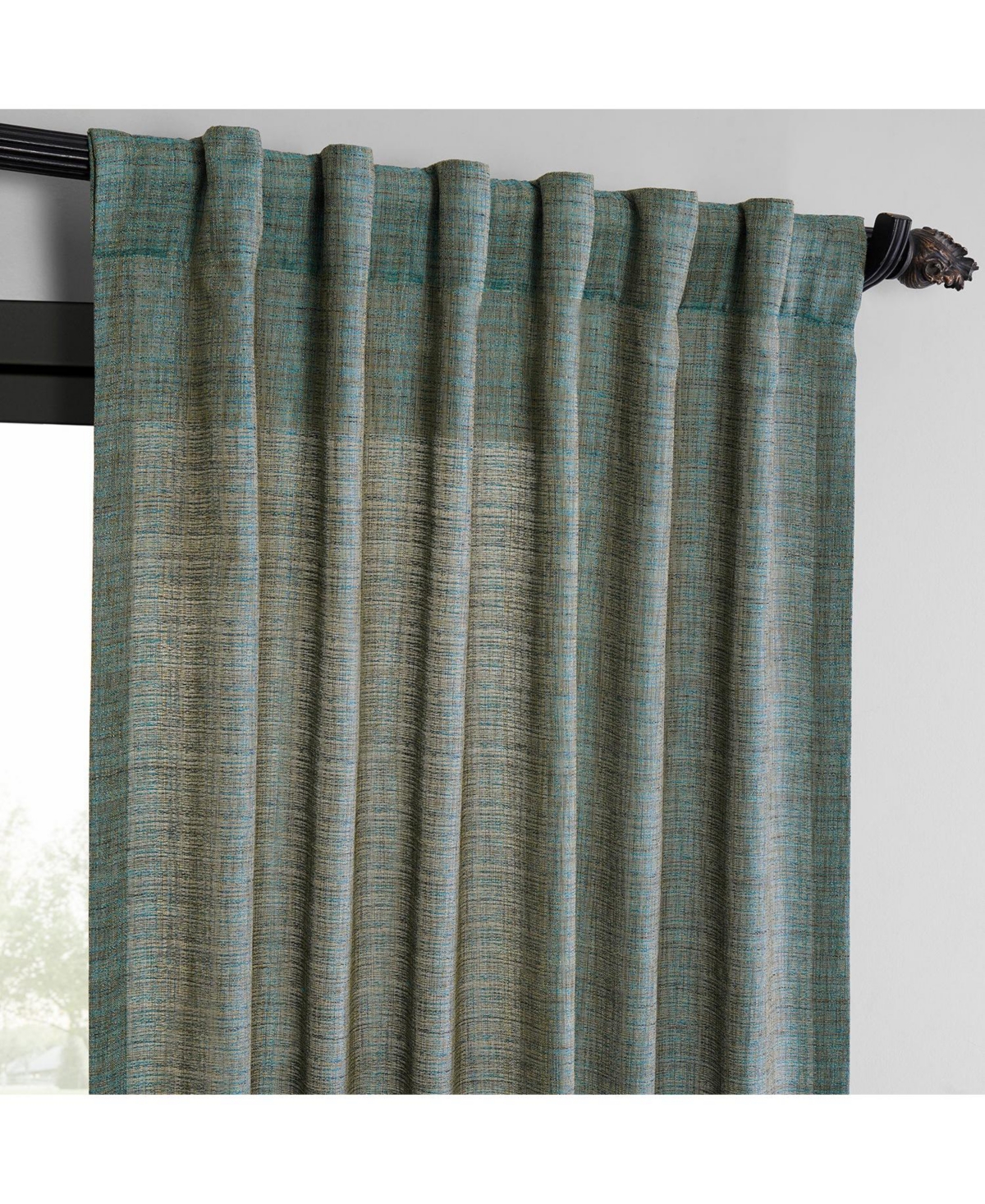 Half Price Drapes Ivory Raw Weave Linen Curtains (2 Panels) Rod Pocket Window Curtains And Drapes, 50w X 84l